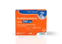 Acetylcysteine Mylan 200mg, Poudre Pour Solution Buvable à MANDUEL