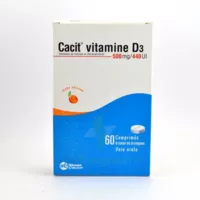 Cacit Vitamine D3 500 Mg/440 Ui, Comprimé à Sucer Ou à Croquer à MANDUEL